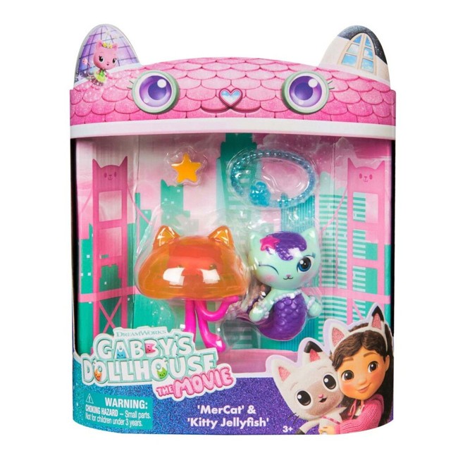 Gabby's Movie 2Pack Figure-Mercat & Cat Jelly Fish (6074329)