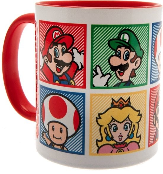 SUPER MARIO KRUS MED RØD INDERSIDE