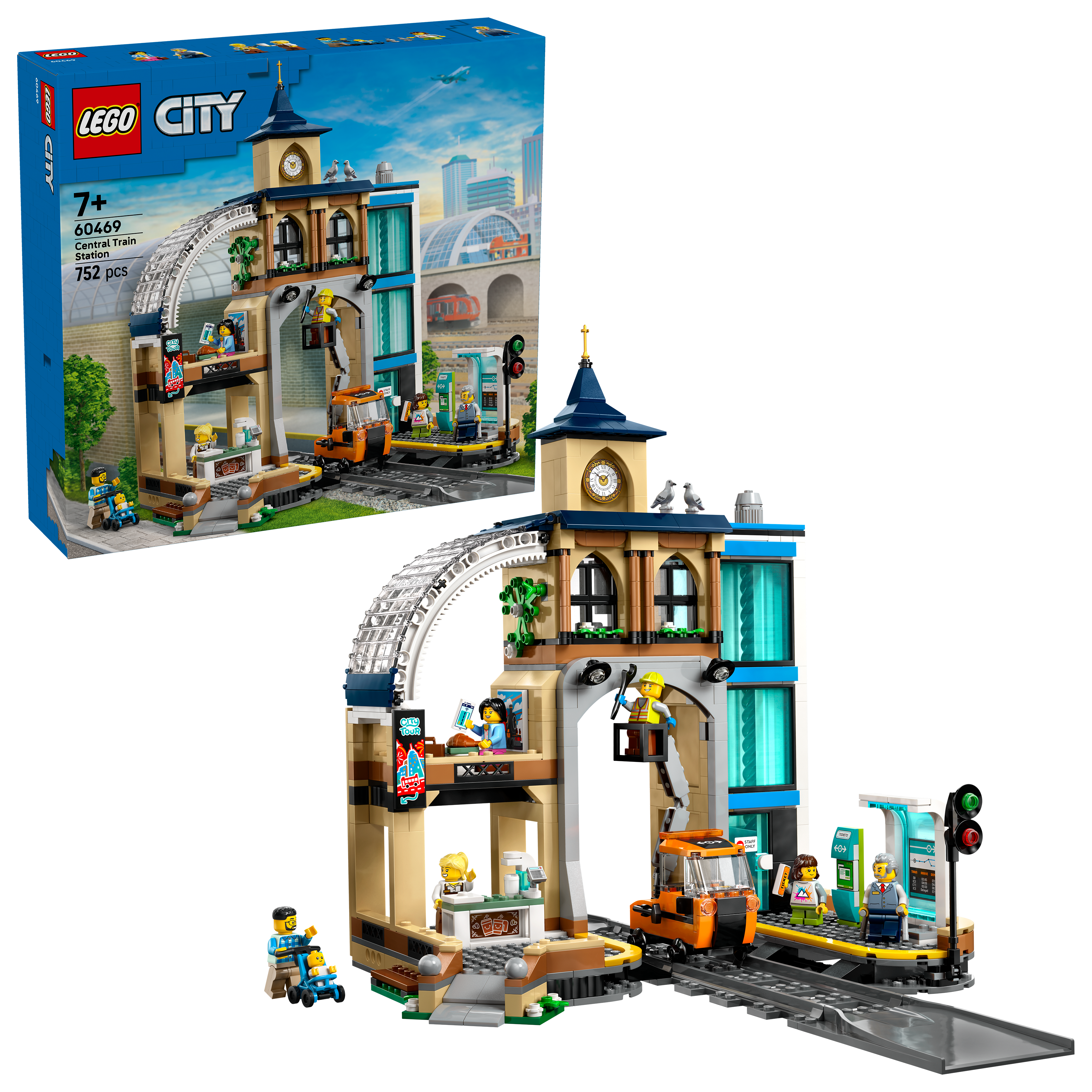 LEGO City 60469 Sentralbanestasjon -  Byggesett - Plast