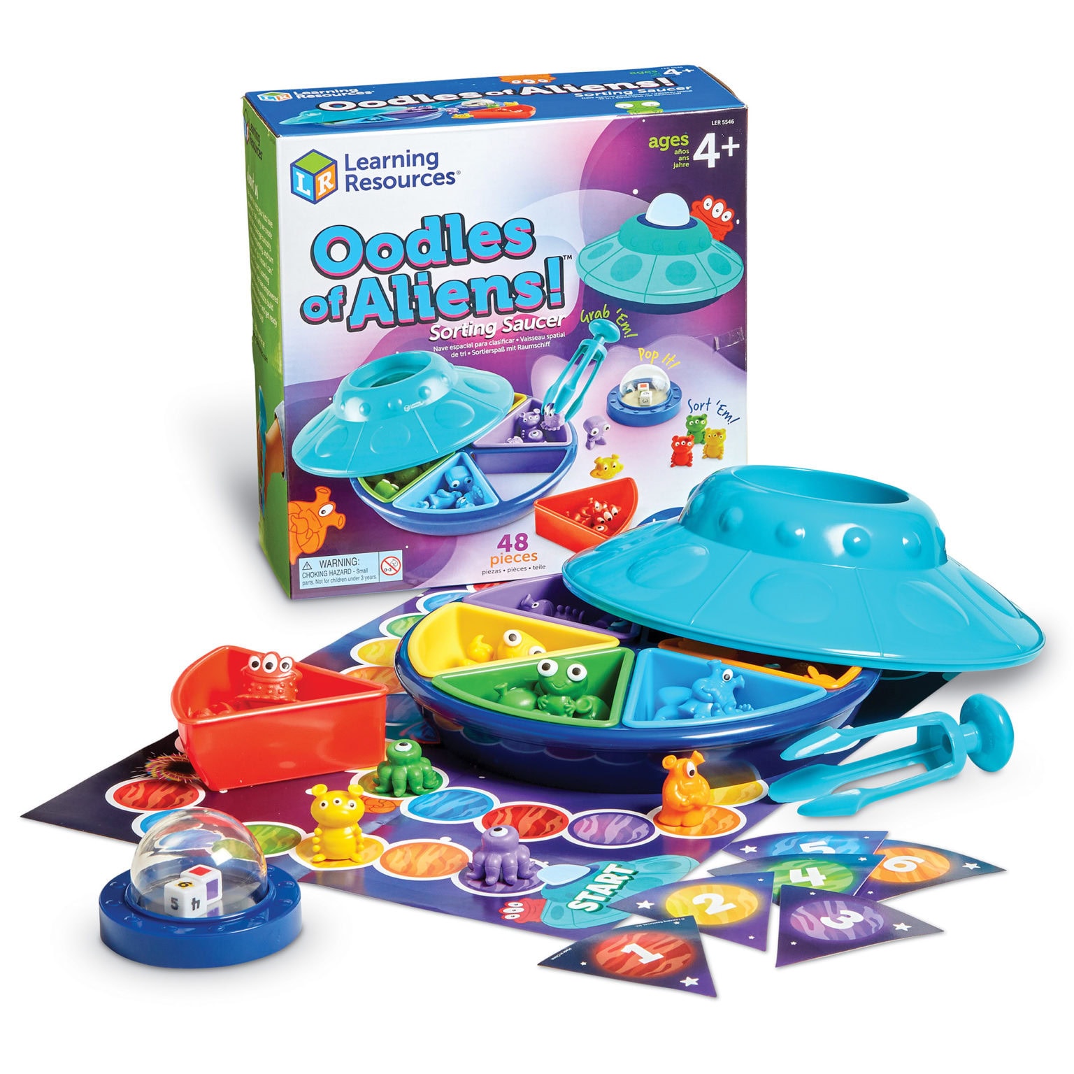 Learning Resources - Oodles of Aliens! Sorting Saucer (LSP5546-SCA)