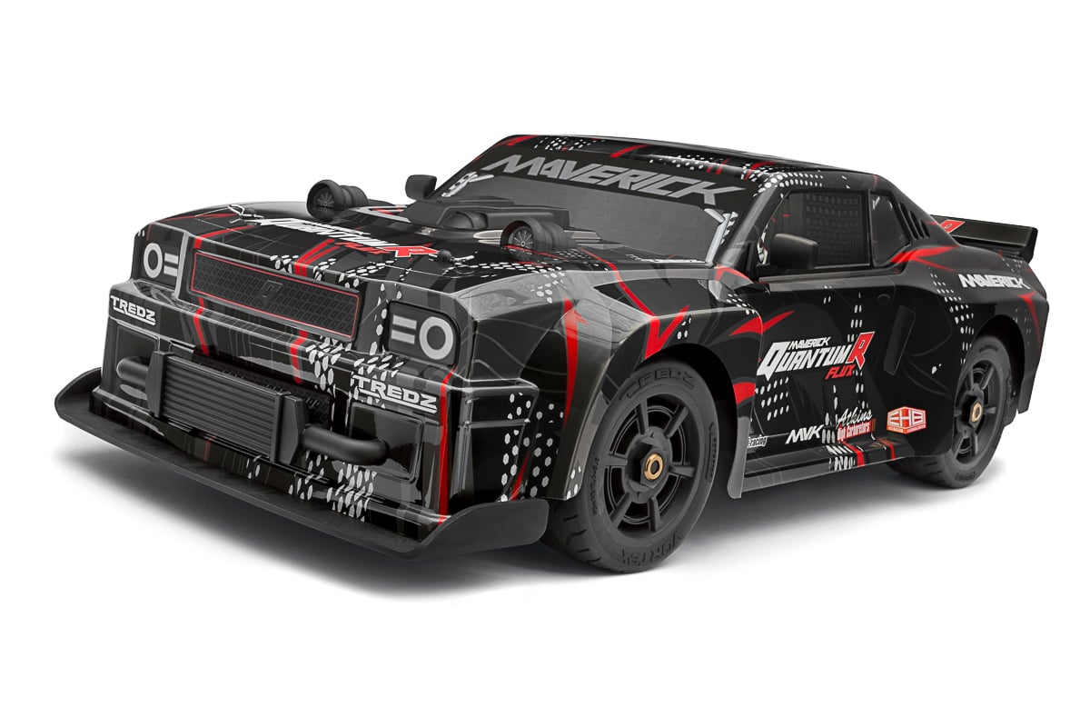 Maverick - QuantumR Flux 4S 1/8 4WD Muscle Car - Black/Red (150350)