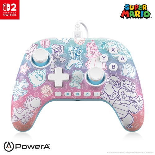 PowerA Advantage Wired Controller for Nintendo Switch 2 - Mushroom Kingdom