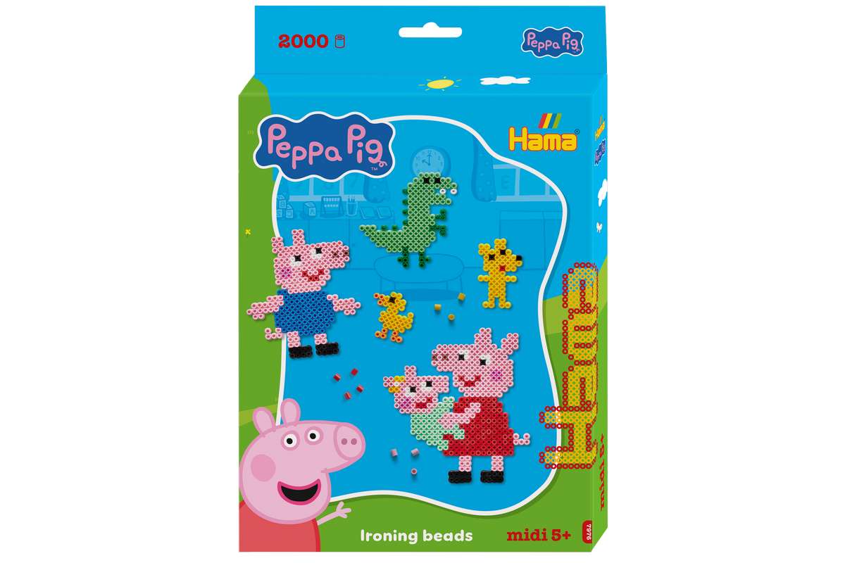 Hama - Midi Hanging box Peppa Pig + Little Sister (387976)