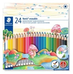 Staedtler – Noris radierbare Buntstifte mit Radiergummi – 24 Stück