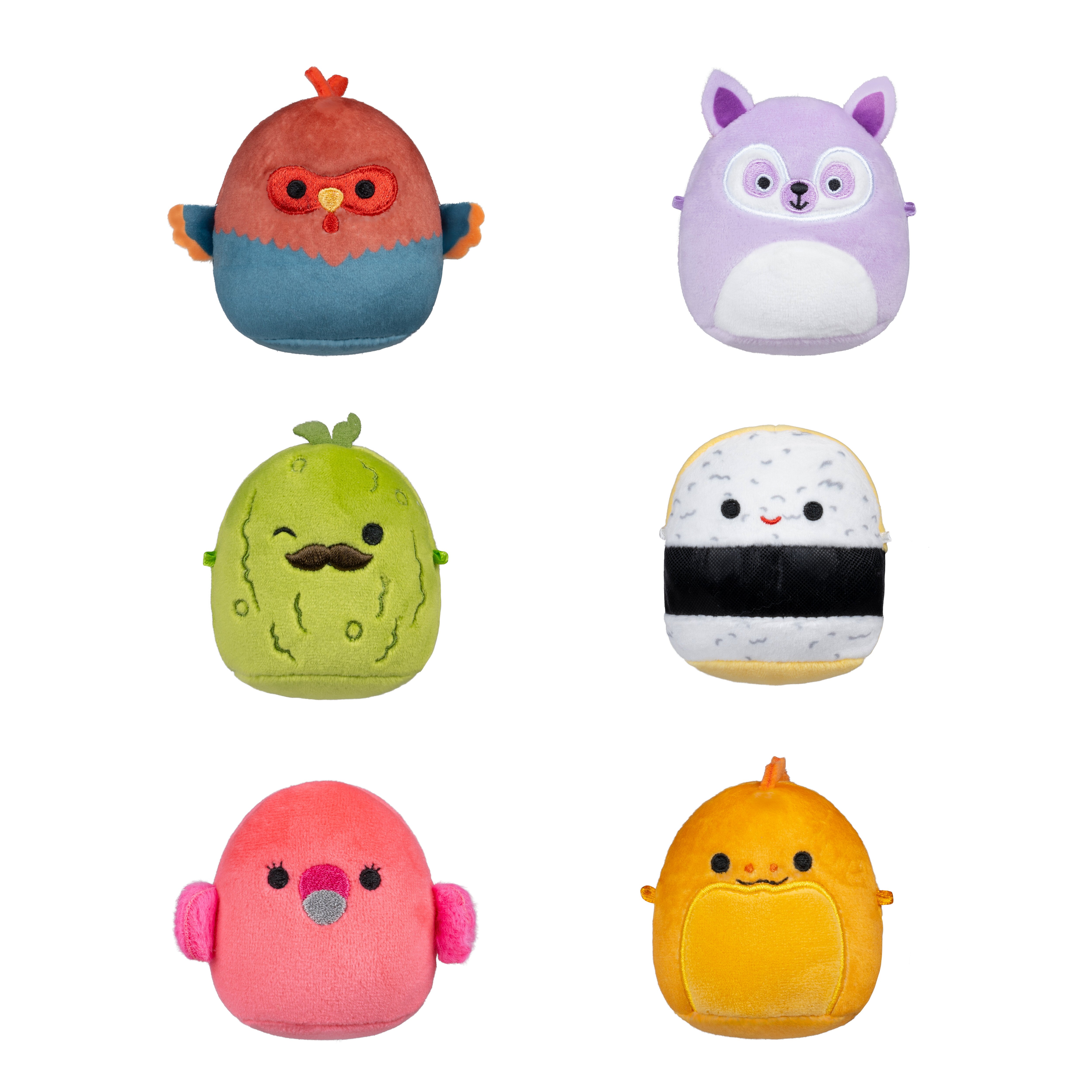 Micromallows - 6 cm 6 Pack Plush S2  - Charles, Onel, Mo, Cookie, Reed and Layla