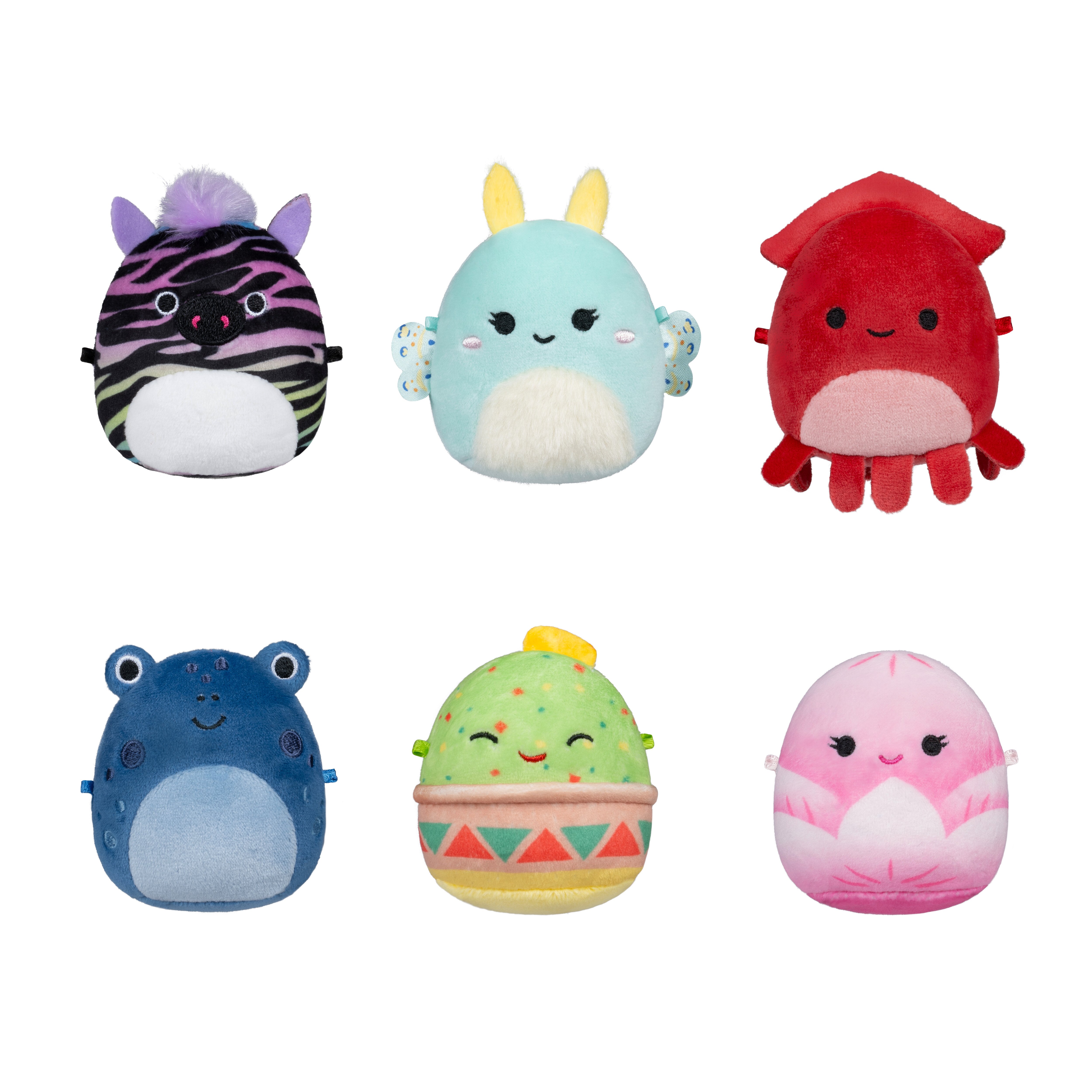 Micromallows - 6 cm 6 Pack Plush S2  - Elin, Altman, Gideon, Agnolo, Safiyah and Connie