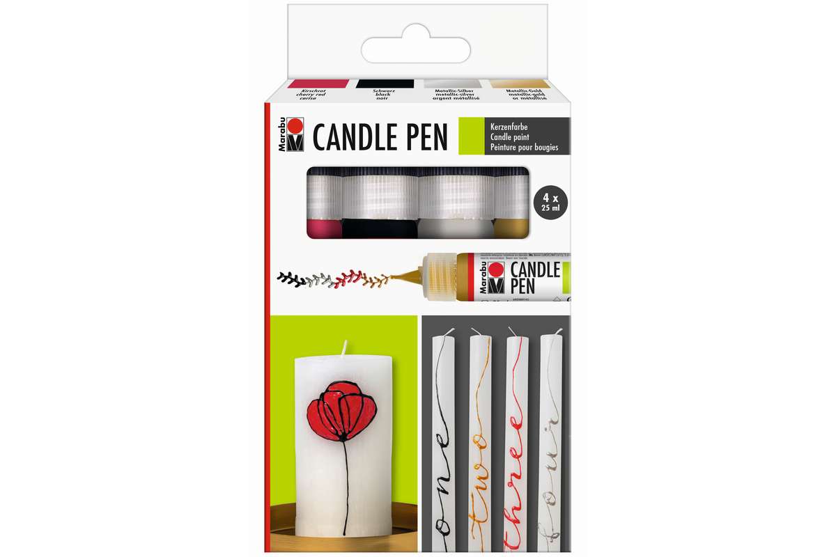 Marabu - Candle pen set 4 x 25ml (825004)