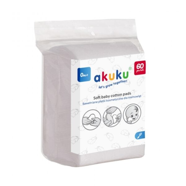 Akuku - Baby Vatrondeller - 60 stk - 9x11 cm