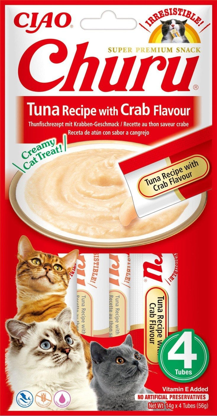 CHURU - 12 x Tuna Withcrab Flavour 4pcs- 48 in total