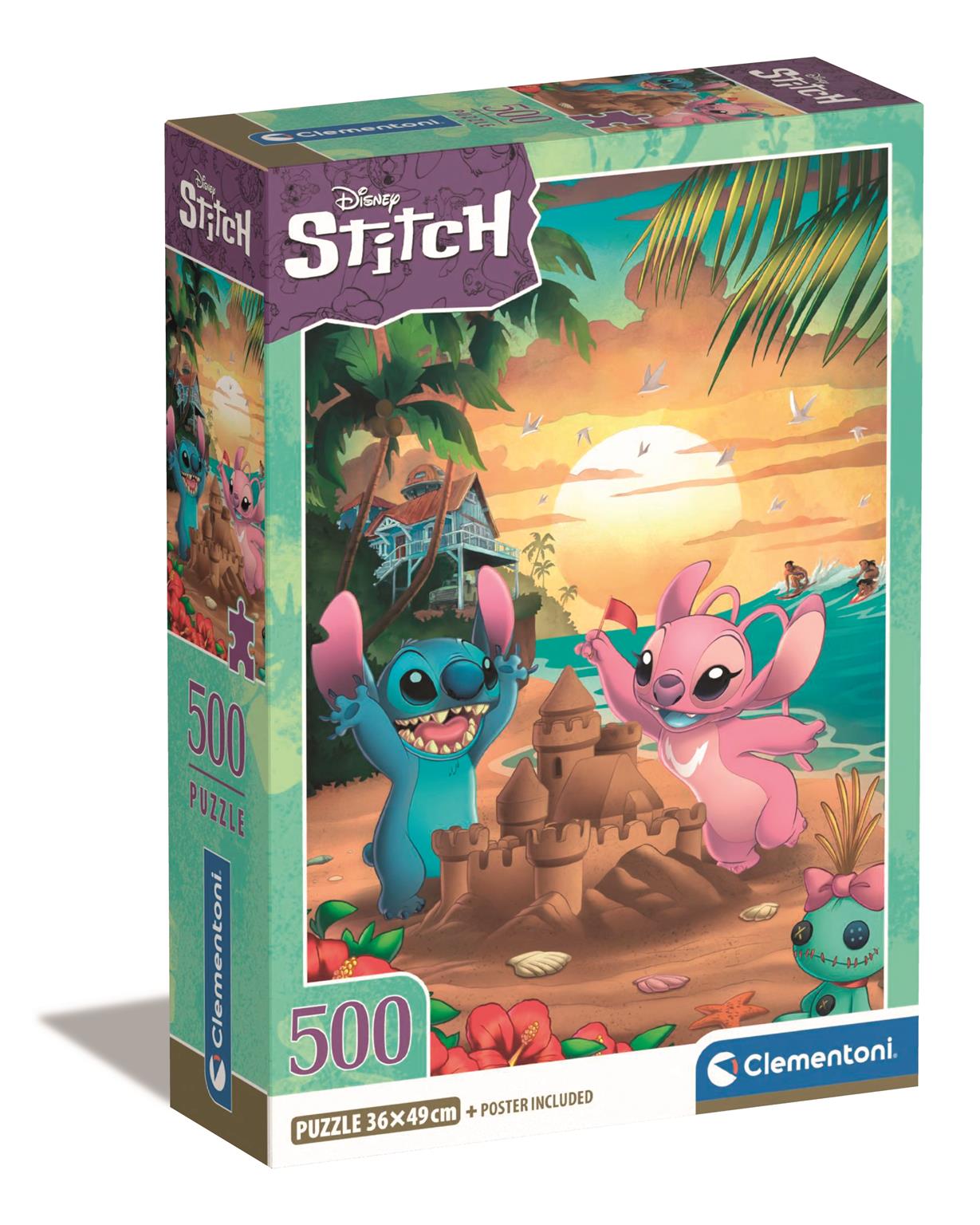 Clementoni - Puzzle HQC Disney Stitch, 500 pcs (I-35547)