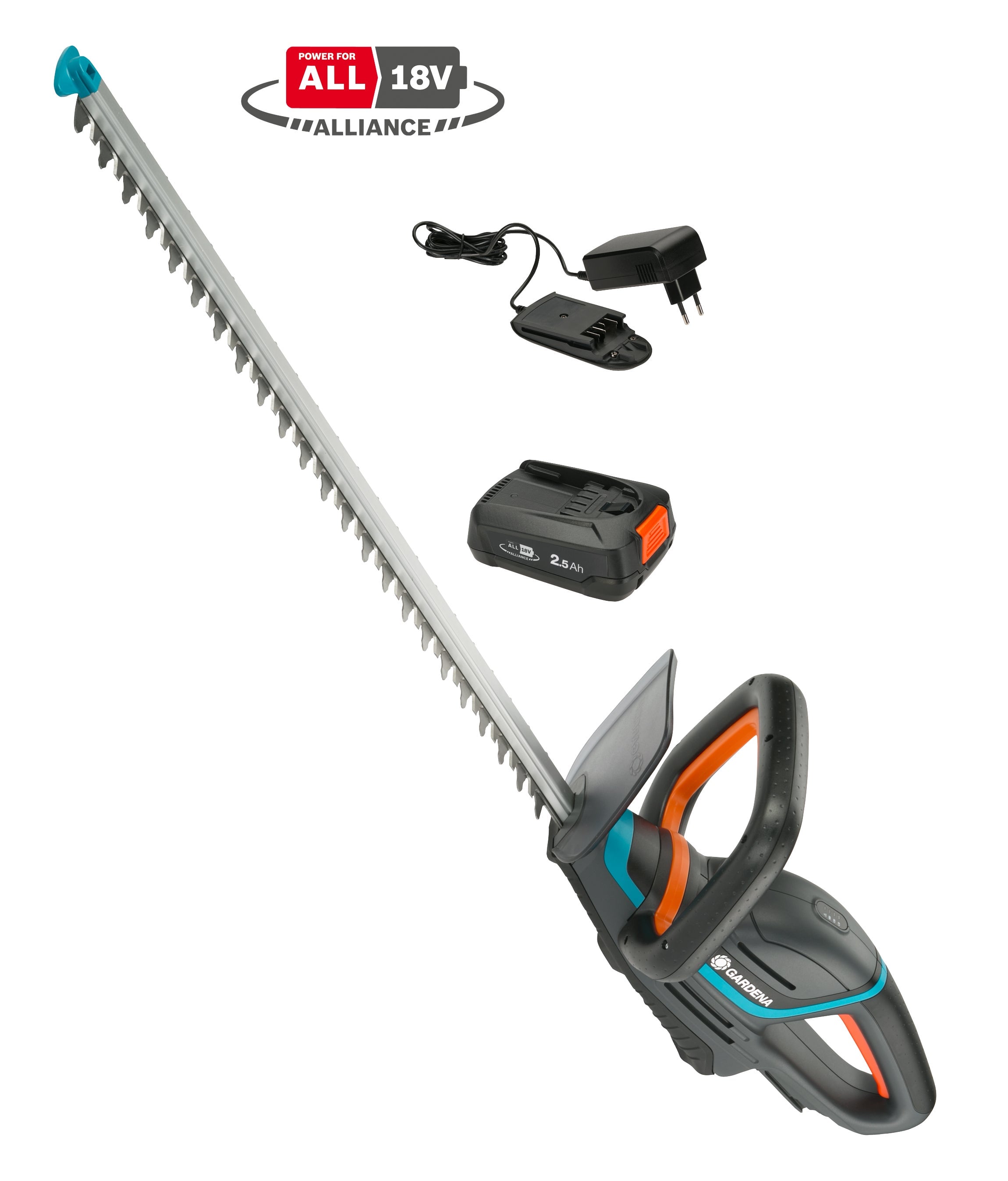 Gardena - Batteri hækkeklipper ComfortCut 60/18V P4A - Komplet sæt - 60 cm blades