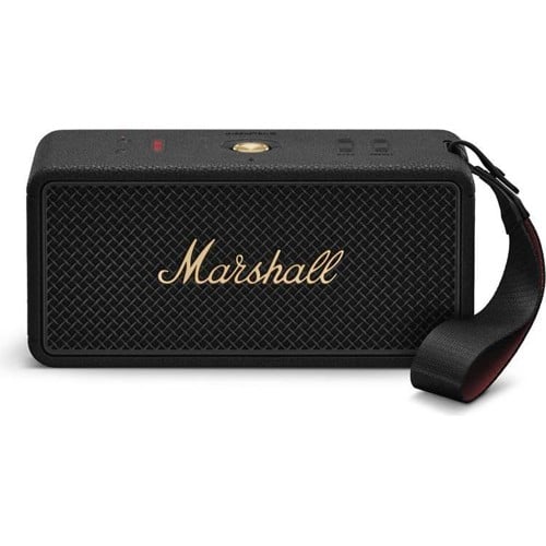 : Marshall Middleton II – Bärbar Bluetooth-Högtalare – Svart och Mässing