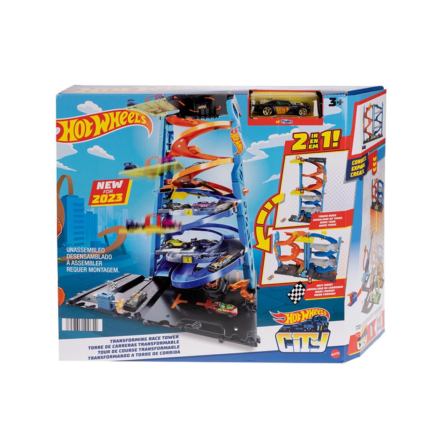 Hot Wheels - City Transforming Race Tower Playset (HKX43)