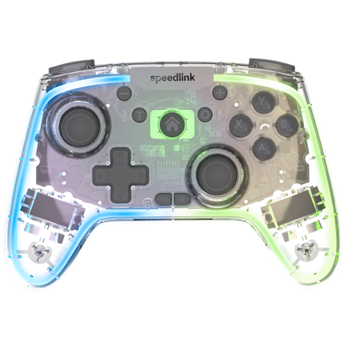 Speedlink - RAIT NX RGB Gamepad - Wireless/Wired - for PC/Android/Switch OLED/Lite, clear