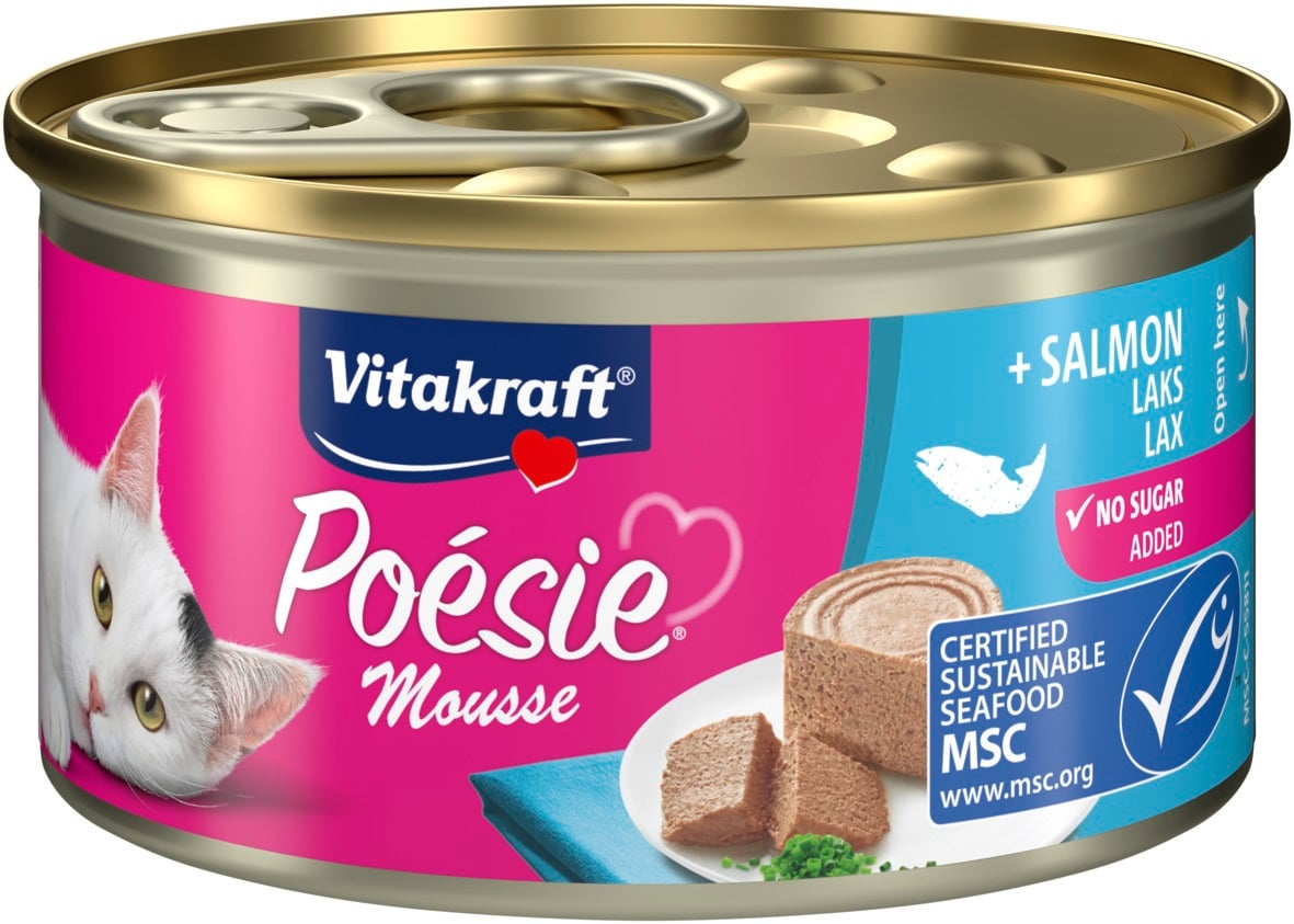 Vitakraft - Poesie Mousse, Laks - 85gr