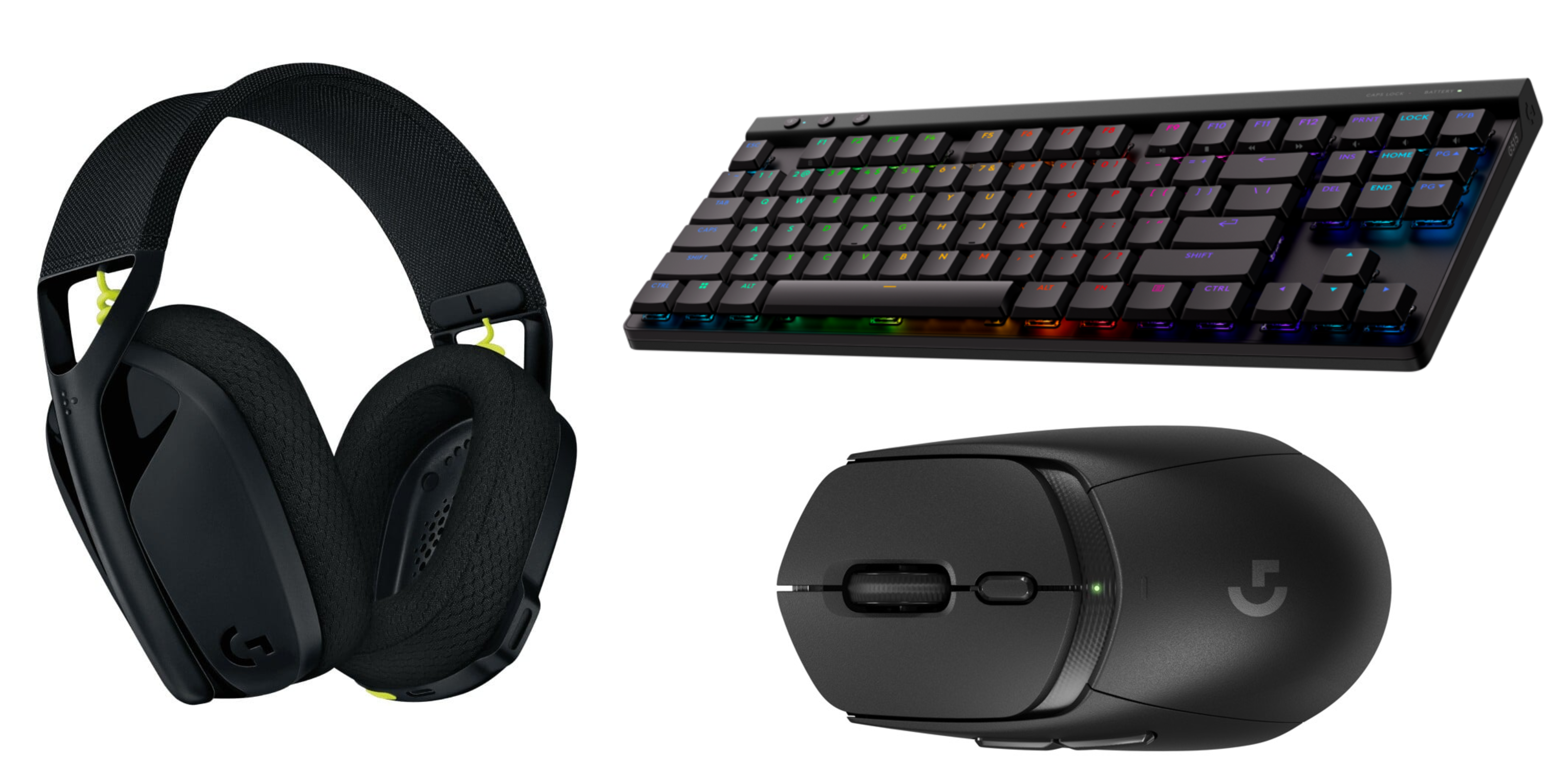 Logitech - Lightspeed Essentiel Starter Pack - G435 Headset - G515 Keyboard - G309 Mouse - Black - Bundle