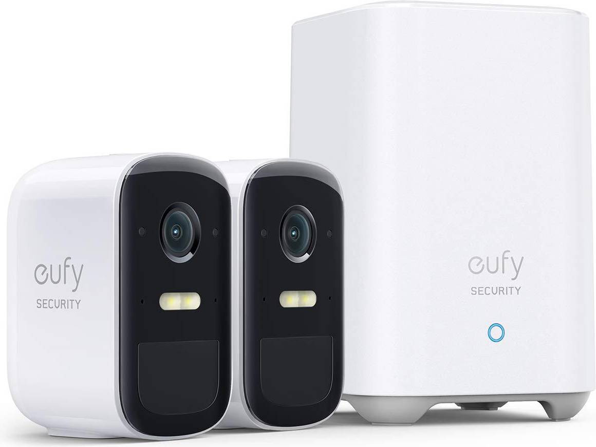 EufyCam 2C – Trådløst Sikkerhedssystem med 2 Kameraer + HomeBase