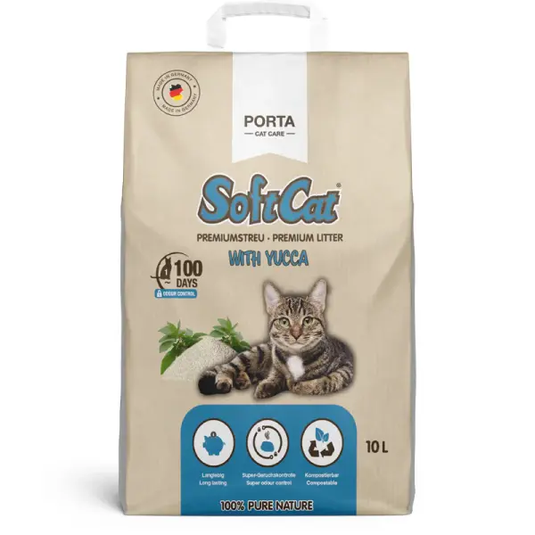 Porta -SoftCat Yucca - light - 10 L - SoftCat YUCCA er udelukkende fremstillet af 100 % plantefibre