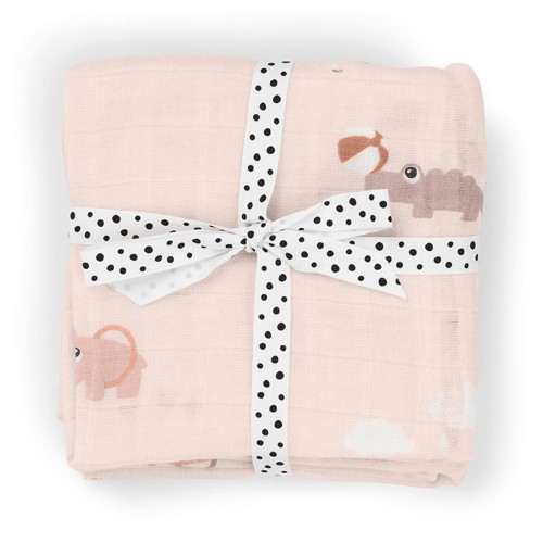 Done by Deer - Burp Cloth 2-pack - Playground Powder - 65 x 65 cm