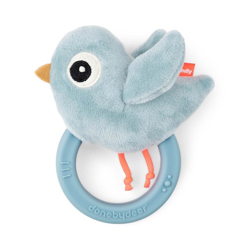 Done by Deer - Sensory rattle w/teether Birdee Blue (4333912)