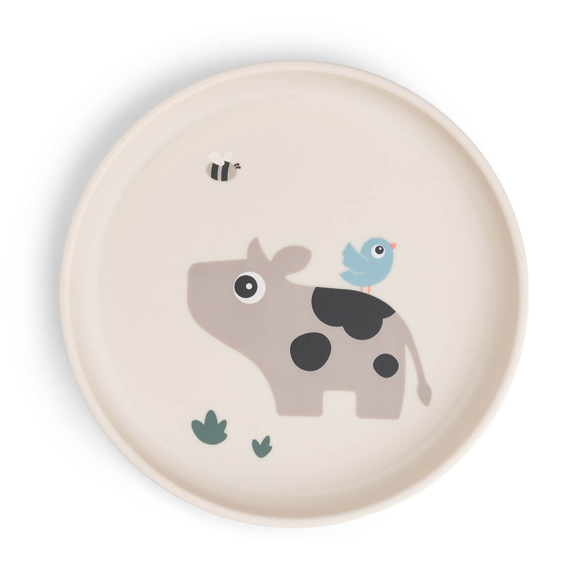 Done by Deer - Foodie Tallerken - Tiny Farm Sand - Ø20 x H2 cm