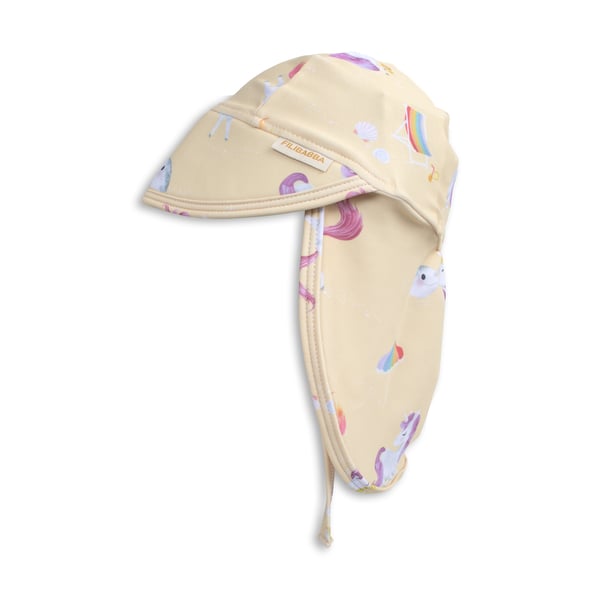 Filibabba - Lykke UV-solhat - Unicorn Shores - Yellow - 1-3 år