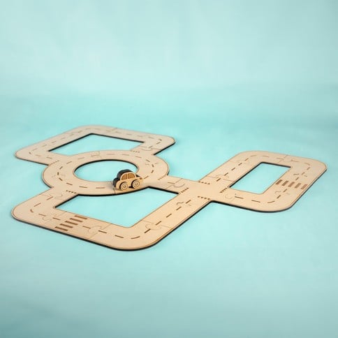 CrateIT - Crateit Town - Wooden toy - Rule The Roundabout (CR-C1242)