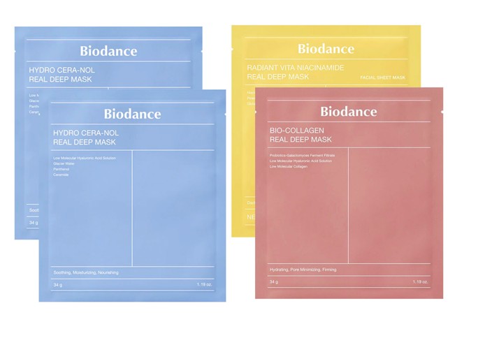 Biodance - Bio-Collagen Real Deep Mask + Hydro Cera-nol Real Deep Mask x 2 + Radiant Vita Niacinamide Real Deep Mask