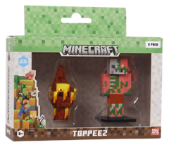 Minecraft - 3D Figure 2 pack -  Blaze & Zombiefied Piglin