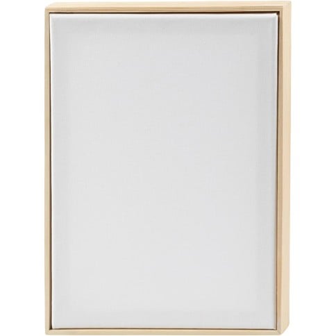 Stretched Canvas with Frame - A4 - size 21x29,7 cm - 280 g - white (257410)