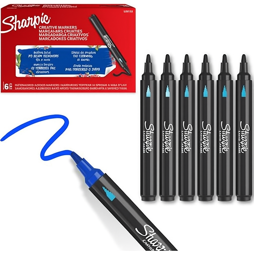 Sharpie Color Parang Køb Sharpie - Creative Akryl Paint Marker - Bullet spids - Parang blå ...