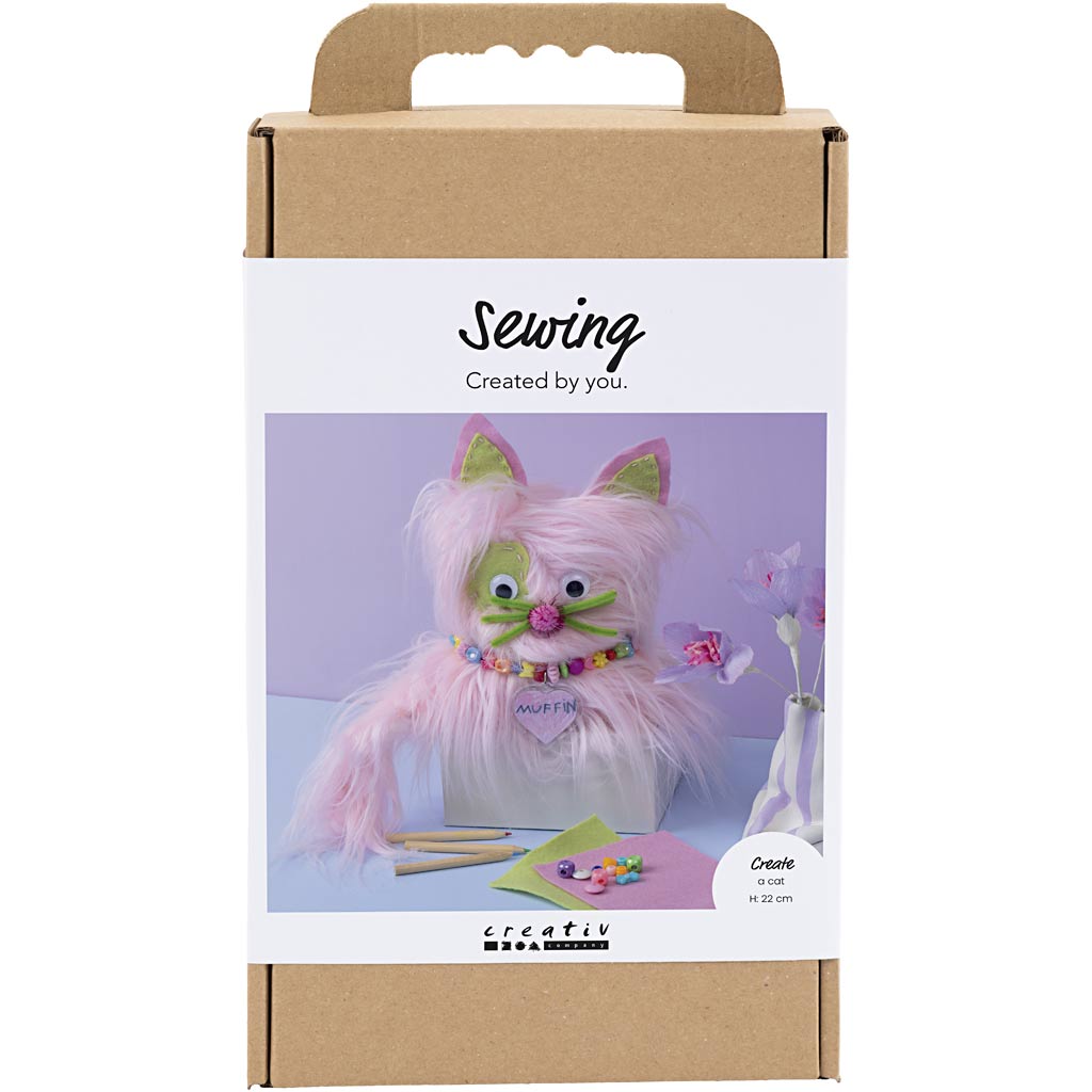 DIY Kit – Naaien – Kat – Assorti kleuren