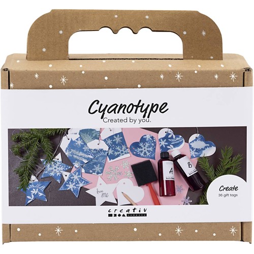 DIY Kit - Gift labels - blue - silver (977825)