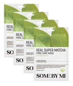 Some By Mi - Real Super Matcha Pore Care Mask - 4pcs