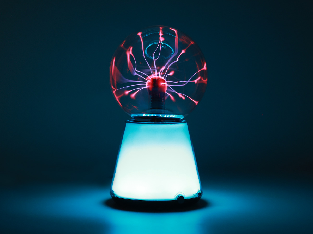 iTotal - Plasma lampe - Farveskiftende base - Ø12 cm