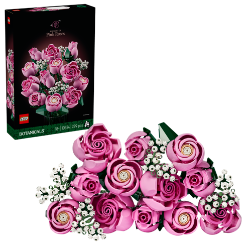 LEGO - Botanicals - Bukett med rosa rosor (10374)