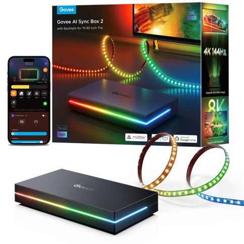 Govee AI Sync Box 2 für 75–85" TV