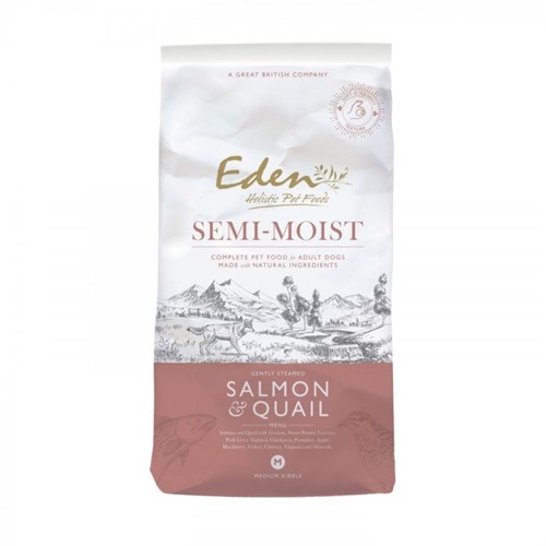 Eden - Wild Salmon & Quail Semi Moist - 10 kg.