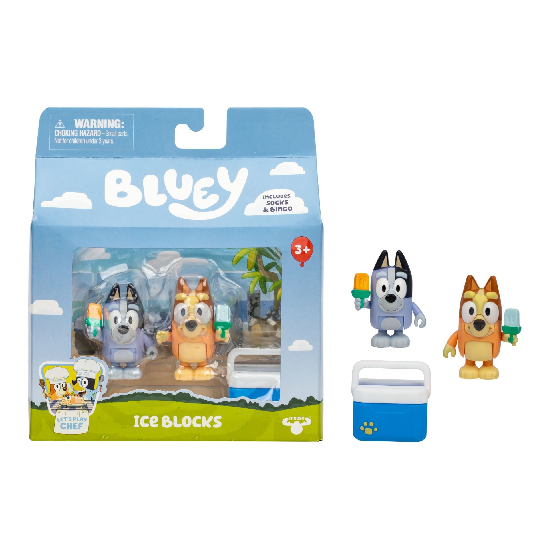 Bluey - 2 pk. figurer, 2 varianter