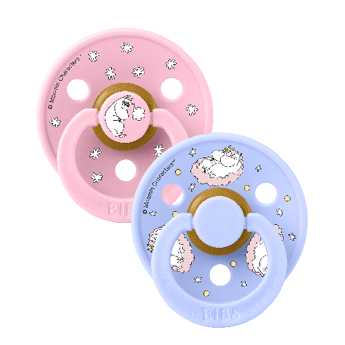 BIBS - Bibs x Moomin Pacifier Dreaming Latex - Baby Pink - Size 1