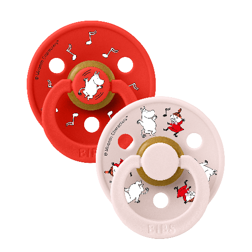BIBS - Bibs x Moomin Pacifier - Candy Apple - Size 1