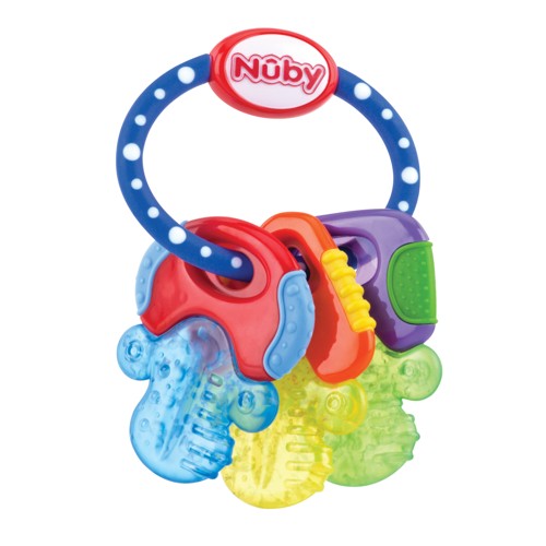 Nuby - Teether IcyBite Keys - 3m+Blue/Yellow