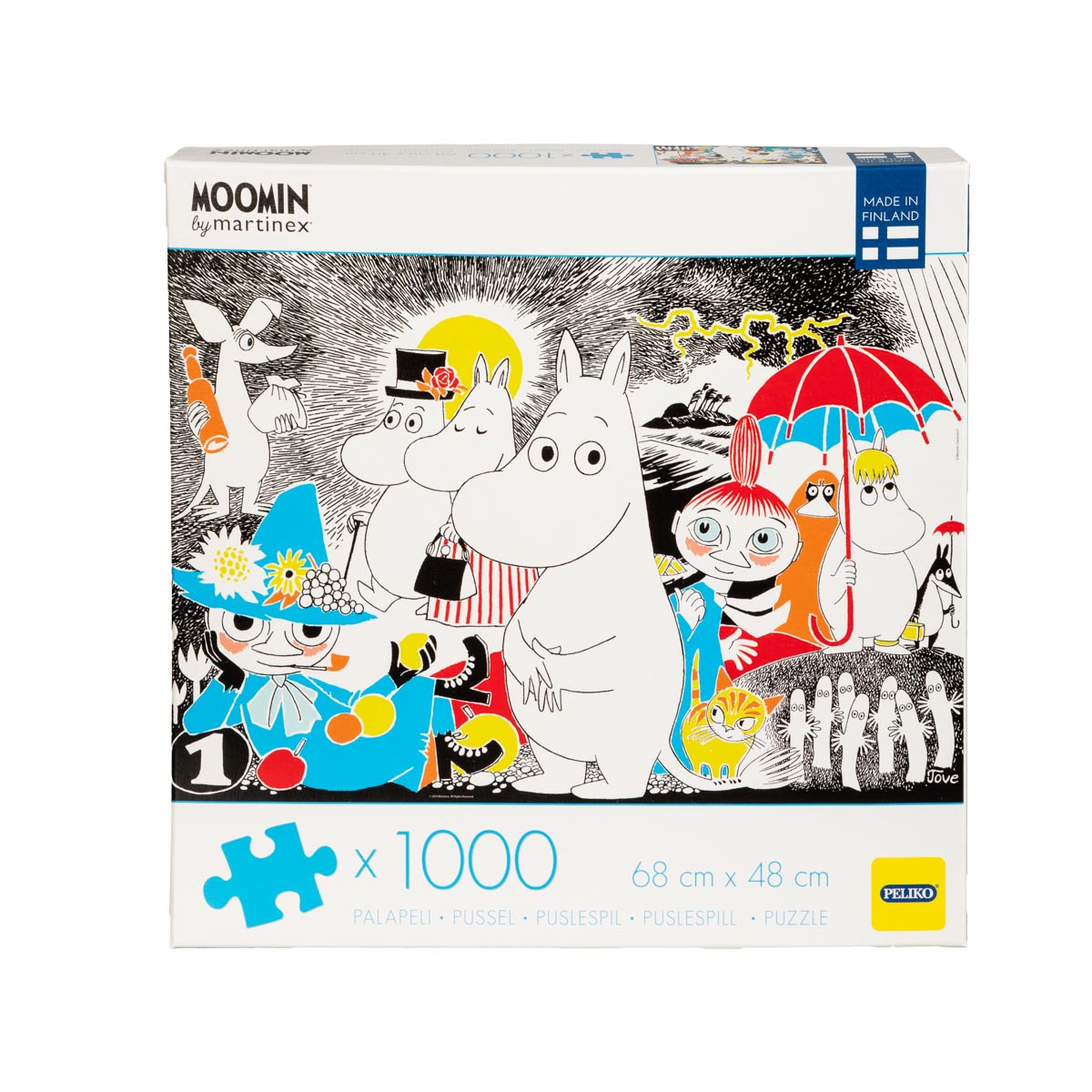 Mumitroldene - Puslespil 1000 brikker tegneserie forside 1