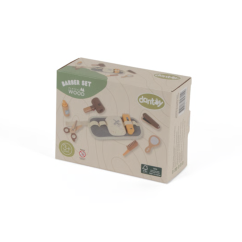 Dantoy - Barber play set in wood, 8 pcs. (5711)