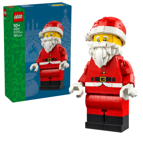 Powiększona minifigurka Świętego Mikołaja
