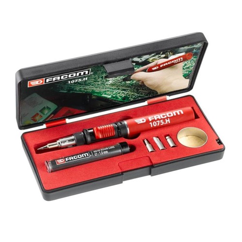 Facom Butane gas multi function soldering iron, heat gun kit 1075.H