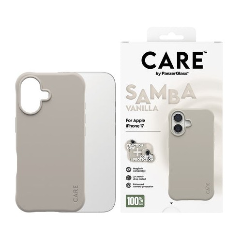 PanzerGlass - CARE by PanzerGlass® Modernt Skal Samba med MagSafe - iPhone 17 - Vanilla