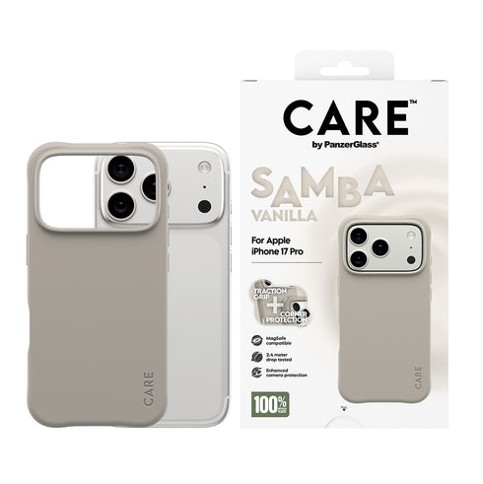CARE™ by PanzerGlass® Etui Samba Vanilla z MagSafe – iPhone 18 Pro - 17 Pro