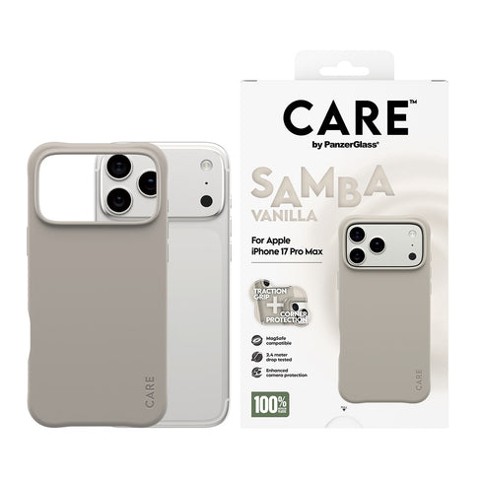 CARE™ by PanzerGlass® Samba etui w kolorze waniliowym z MagSafe – iPhone 18 Pro Max - 17 Pro Max