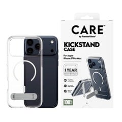 CARE™ by PanzerGlass® Kickstand-skal transparent med MagSafe – iPhone 18 Pro Max - 17 Pro Max